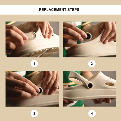 Image of 10-Pack Strap Rivets for Crocs,Replacement Parts for Croc Clog Shoes Repair Strap Buttons