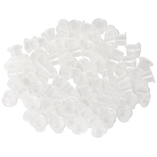 TRIXES 100 Cápsulas/Copas para Tinta de Máquina de Tatuajes - Kit de Pistola de Entintado