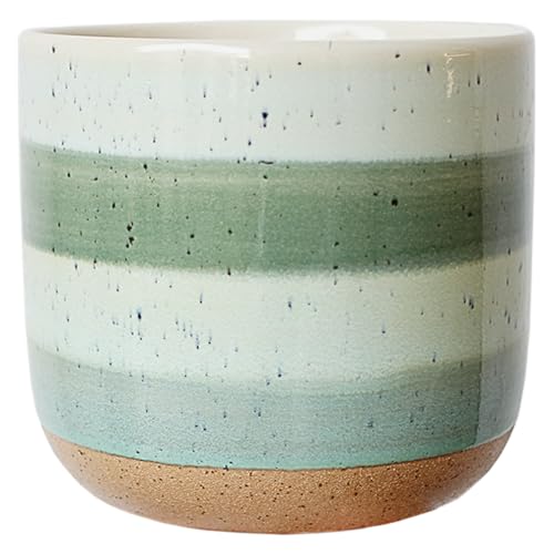 Ceramic Planter with Drainage Hole, Modern Rustic Plant Pots, Gre...