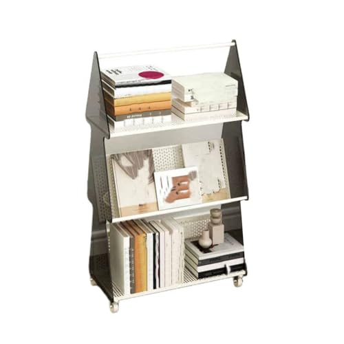 LWZQRVCT Creative Bookshelf, Plastic Floor-Standing Bookshelf, Freestanding Decorative Storage Shelving,for