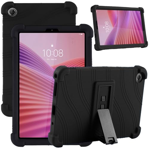Coque Lenovo Tab One K9 8.7" antichoc en silicone souple noir