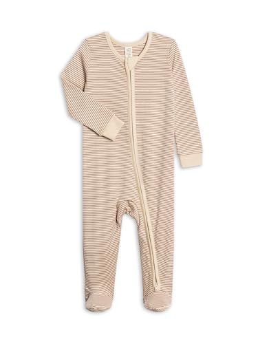 Image of Colored Organics Baby Zip-Up Footed Sleeper with 2-Way Zipper - Organic Cotton Pajamas