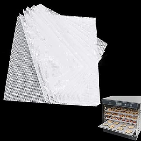 Hojas deshidratadoras de silicona 6 piezas Alfombrillas deshidratadoras de frutas y alimentos antiadherentes Alfombrilla Cover
