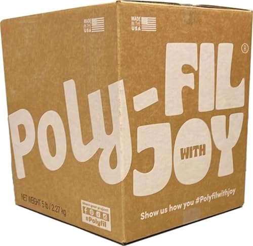 Image of Fairfield The Original Poly-Fil, Premium Polyester Fiber Fill, Soft Pillow Stuffing, Stuffing for Stuffed Animals, Toys, Cloud Decorations, and More, Machine-Washable Poly-Fil Fiber Fill, 5 lbs. Box | Machine Washable, Smooth Consistency, for Toys, Dolls, Cloud Decor, Craft Projects