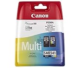 Canon Canon 5225b007 PG-540 / CL-541 BK / C / M / Y Tintenpatrone schwarz, blau, rosa, gelb