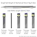 SEIWEI Mechanical Pencils with Pencil Leads Eraser, Sketching Pencils, Drafting Pencil, Mechanical Pencil Metal with Retractable Nib Design (Model D)