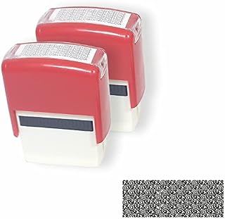 2X Erase It Stamp Self Inking ID Protection Identity Theft Hide Roller Privacy Ink