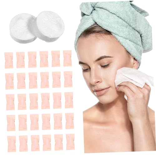 DINHEAROM 100Piezas Toallas Faciales Comprimidas Desechables de Toallas Portátiles Limpieza Facial Hogar