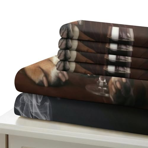 Housse de couette 3D imprimée lit couple King 220x240cm avec parure de lit microfibre respirante - 7