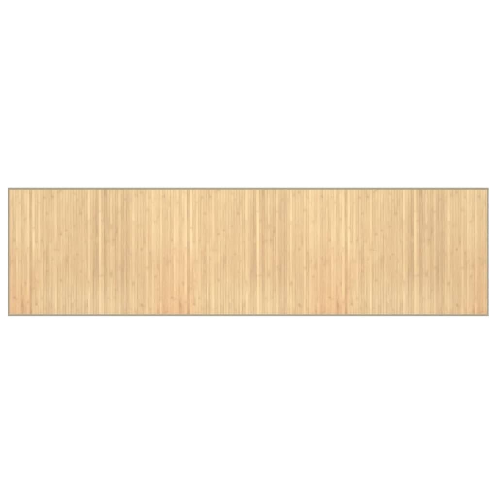 Bambusteppich 80x300 cm Hell Natur