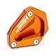 Modeer Kompatibel mit 1290 Super Adventure S 2021-2024 Motorrad CNC-Stütze Verlängerungsplatte Seitenständer Pad 1290 ADV 1290adv 1290S Zubehör (Orange)