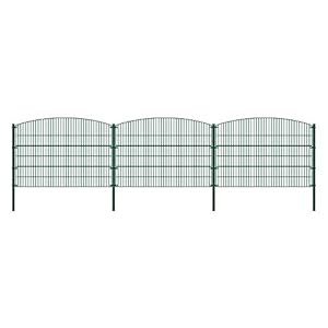 Home Deluxe – Dubbelstaafmattenhek – kleur: groen, decor: Berg, afmetingen: 12mx800 mm