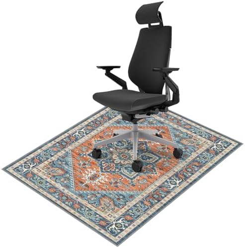 Vicwe Vintage Office Chair Mat for Hardwood Floor, 48