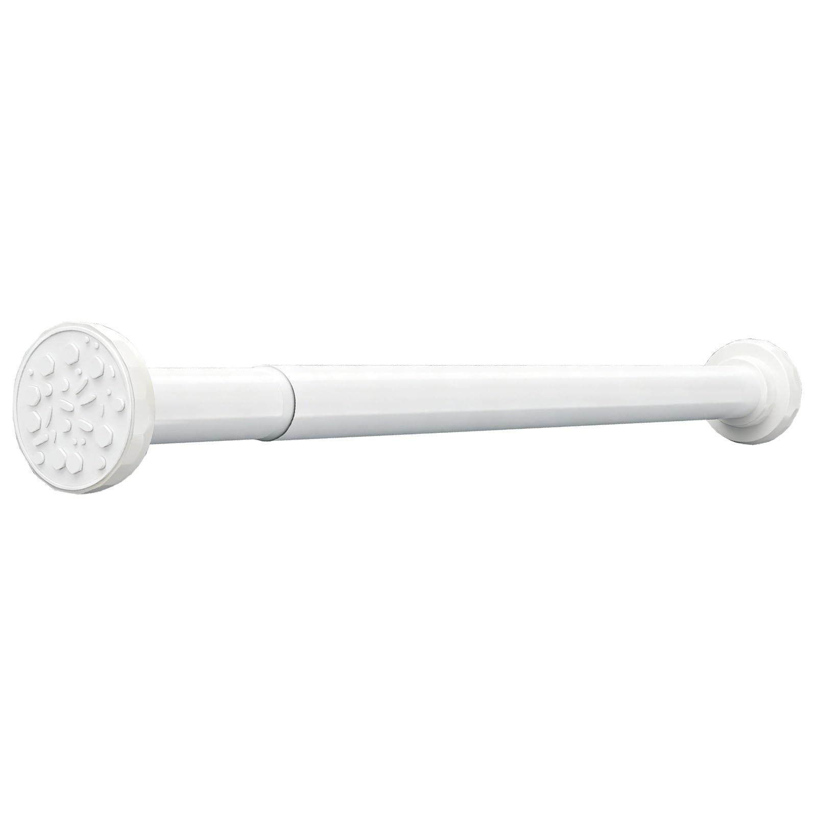 Aluminum Adjustable Shower Curtain Rod, Spring Tension Curtain Rod, 20"-110" Non Drilling for Window, Bathroom, Closet, Room Divider(White,90-160cm/35-63in)