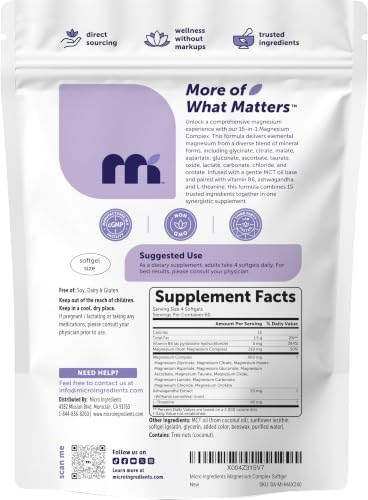 Micro Ingredients Magnesium Complex for Men
