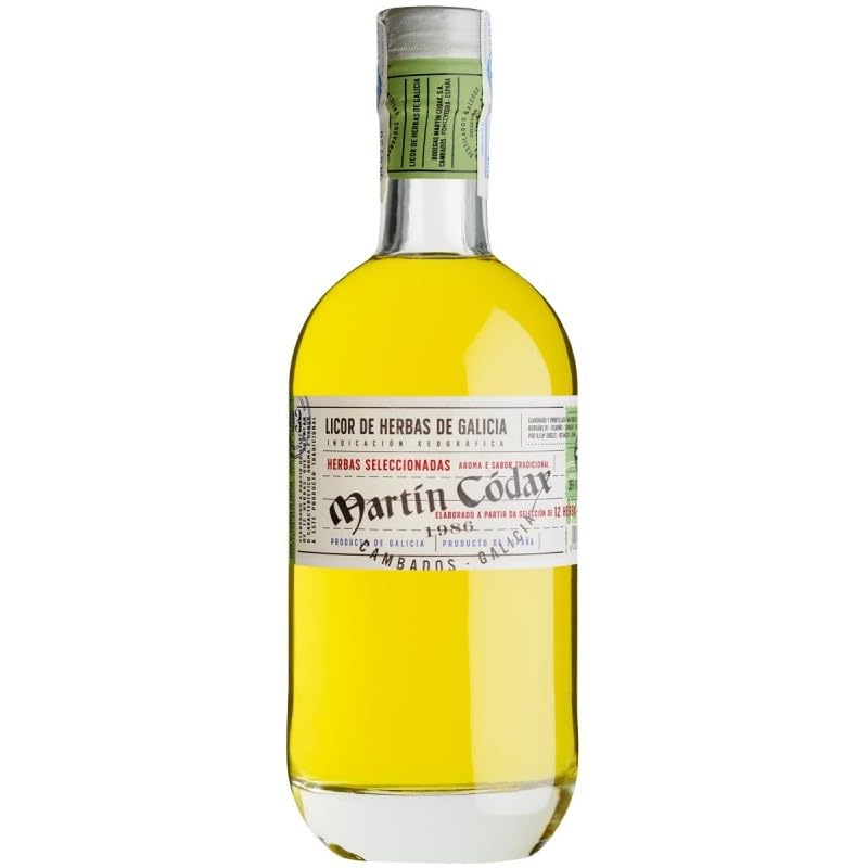 Licor de Hierbas de Galicia Martín Códax 35% Vol. – Licor Tradicional Gallego con Sabor Intenso, Ideal para Digestivos, Cócteles y Momentos Especiales