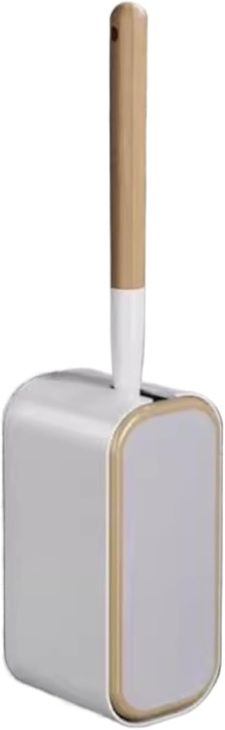 Wall Mounted Toilet Brush Set Hollowed Out Breathable Base Toilet Brush Curvilinear Plastic Brush Head Toilet Brush Wall Mounted Household Toilet Brush Holder Set Toilet Brush(3)