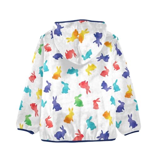 CHIFIGNO Bunnies Cute Boy Polar Fleece Lined Winter Coat, Toddler Boy Sweatshirt with Hooded 3T2
