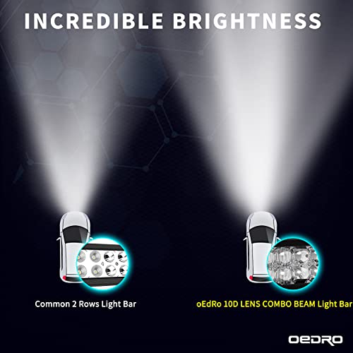 Image of OEDRO 24Inch LED Light Bar 520W Dual-Row Spot Flood Combo w /Wiring Harness