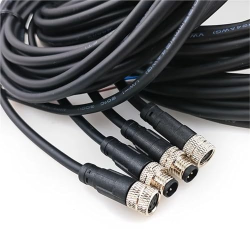 Cable sensor M8 4 pines hembra de 5 metros recto en PVC resistente 7