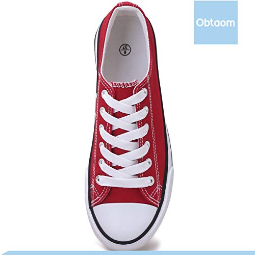 Obtaom Women’s Canvas Shoes Low Top Fashion Sneakers Slip on Walking Shoe - Image 4