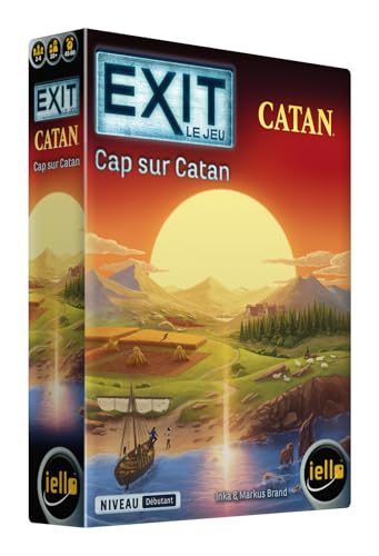 IELLO EXIT : Cap sur Catan – Version Française – Jeu d’Escape Game coopératif | 1–4 Joueurs | 45–90 Min | Débutant | Dès 12 Ans