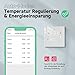 Beok Thermostat Fussbodenheizung Smart, WiFi Raumthermostat Für Wasser Fußbodenheizung Thermostate Heizung Digital LCD Programmierbarer Kompatibel mit Alexa, Google Home 3A 230V TGW60W-WIFI-WP Weiß