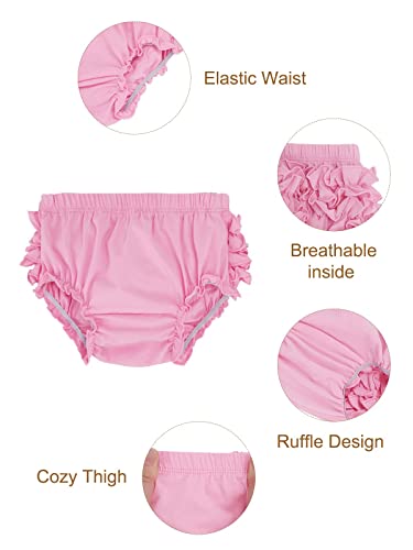 Century Star Baby Bloomers Ruffle Diaper Cover for Toddler Girls Newborn Toddler Kids Panties Bloomers Girl's Cotton Shorts4