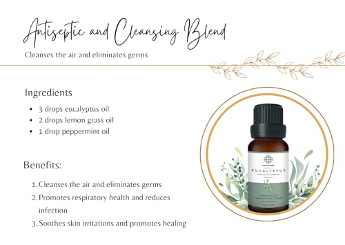 Image of Essential Oils Lemongrass, Orange, Peppermint, Ylang Ylang, Eucalyptus- Combo Set Of 5-15ml