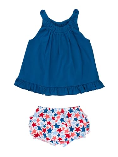 Image of RuffleButts Baby/Toddler Girls Swing Top & Bloomer Coordinated Set