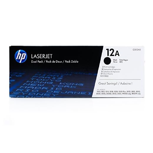 Original HP Q2612AD/12AD Toner Black dubbelpack för HP LaserJet 1010