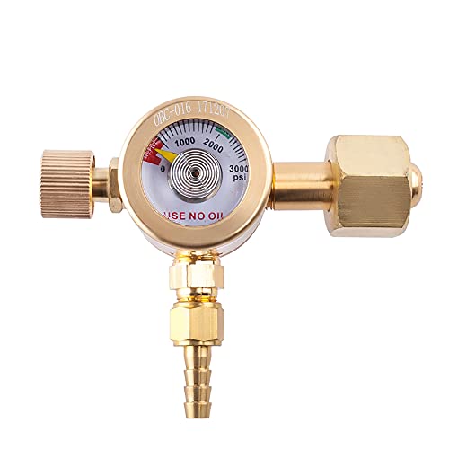 G5/8-14 Argon Cylinder Pressure Reducing Valve, Gas Reducer Regulator Gas-Saving Argon Meter for Argon Arc Welding Machine