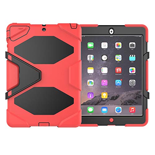 iPad Air/iPad 5 �P�[�X �n�C�u���b�h�P�[�X �n�[�h�o�b�N�J�o�[ �V���R�� �\�t�gTPU �Ռ��z���o���p�[ �O�d�\�� �S�ʕی� �h�o �ϏՌ� iPad Air/iPad 5 ��p�J�o�[ (��)