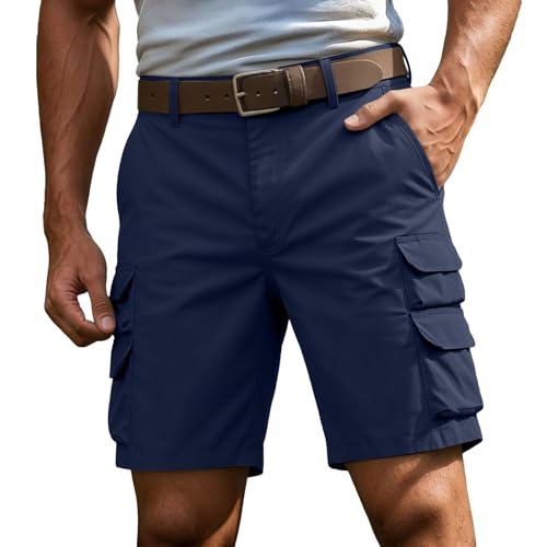 Short cargo homme ample décontracté et léger avec poches