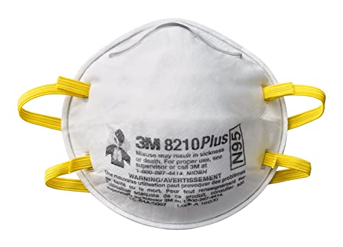 3M 8210PP20-DC 8210 Plus Paint Sanding Dust Particulate N95 Respirator thumb #1