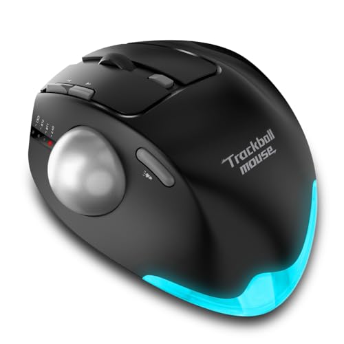 Ratón trackball inalámbrico contra la fatiga con ángulo ajustable para retoque en PS 1