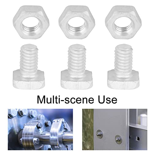 Jenngaoo Greenhouse Bolts and Nuts 50 Pack M6X12 Aluminium Bolts with M6 Nuts Set for Outdoor Plant Gardening Greenhouse Tool Accessories - Image 4