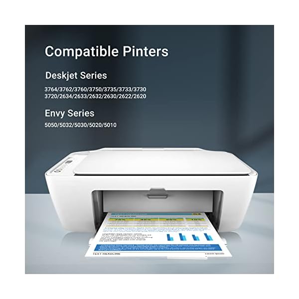 304XL Tintenpatronen für HP 304 304 XL Tintenpatronen für HP Envy 5030 5000 5010 5032 5020 5050 DeskJet 2630 2600 3730 3750 3733 (2er Pack) – Bild 3