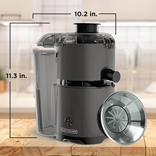 BLACK+DECKER Quiet Fruit & Vegetable Juicer, JE2500B, Non-Drip Spout, Compact Design, Easy to Assemble, Dishwasher-Safe - image 7