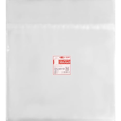 OPP袋 本体テープ付き [LPレコードサイズ] 横325x縦320+50ミリ [25枚] 40ミクロンのサムネイル