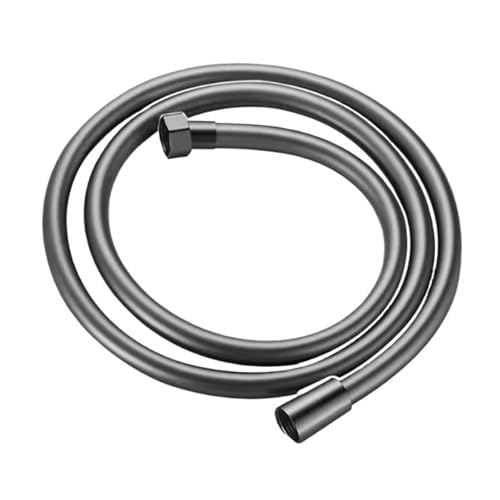 Manguera de ducha de silicona y PVC de 1,5/2/3 m, tubo flexible de alta presión, potente, multicapa, accesorios de baño(Grau,300cm)