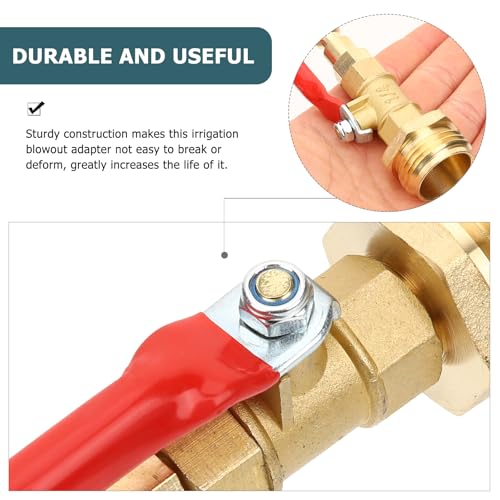 Image of iplusmile RV Winterize Blowout Adapter Kit with 1 /4 inch Quick Connect Plug and 3 /4 inch Garden Water Hose Threading, Easy Blow Out Water to Winterize Camper RV Boat Hose Water Lines