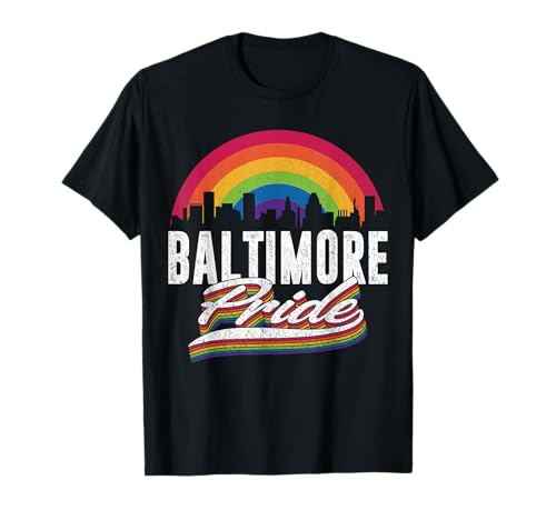 Baltimore Maryland LGBT Lesbian Gay Bisexual LGBTQ Pride Camiseta