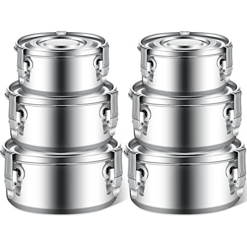 Zopeal-6-Pcs-Stainless-Steel-Food-Storage-Containers-with-Lid-Bento-Lunch-Boxes-Reusable-Metal-Flat-Canisters-for-Camping-Trips-Picnic-Snacks-Soups-Salads-Leftovers-3-Sizes-22oz-34oz-54oz