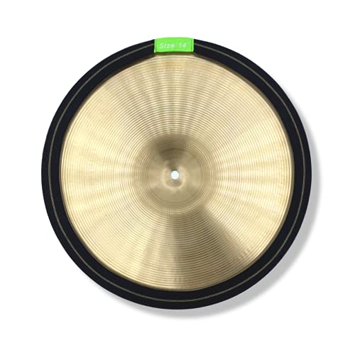 Drum Cymbal Mute 4-Pack 14/16/18/20 Inch Cymbal Mute Circle Ring Drum Set Hi-hat Practice Silencers Gift For Drummers