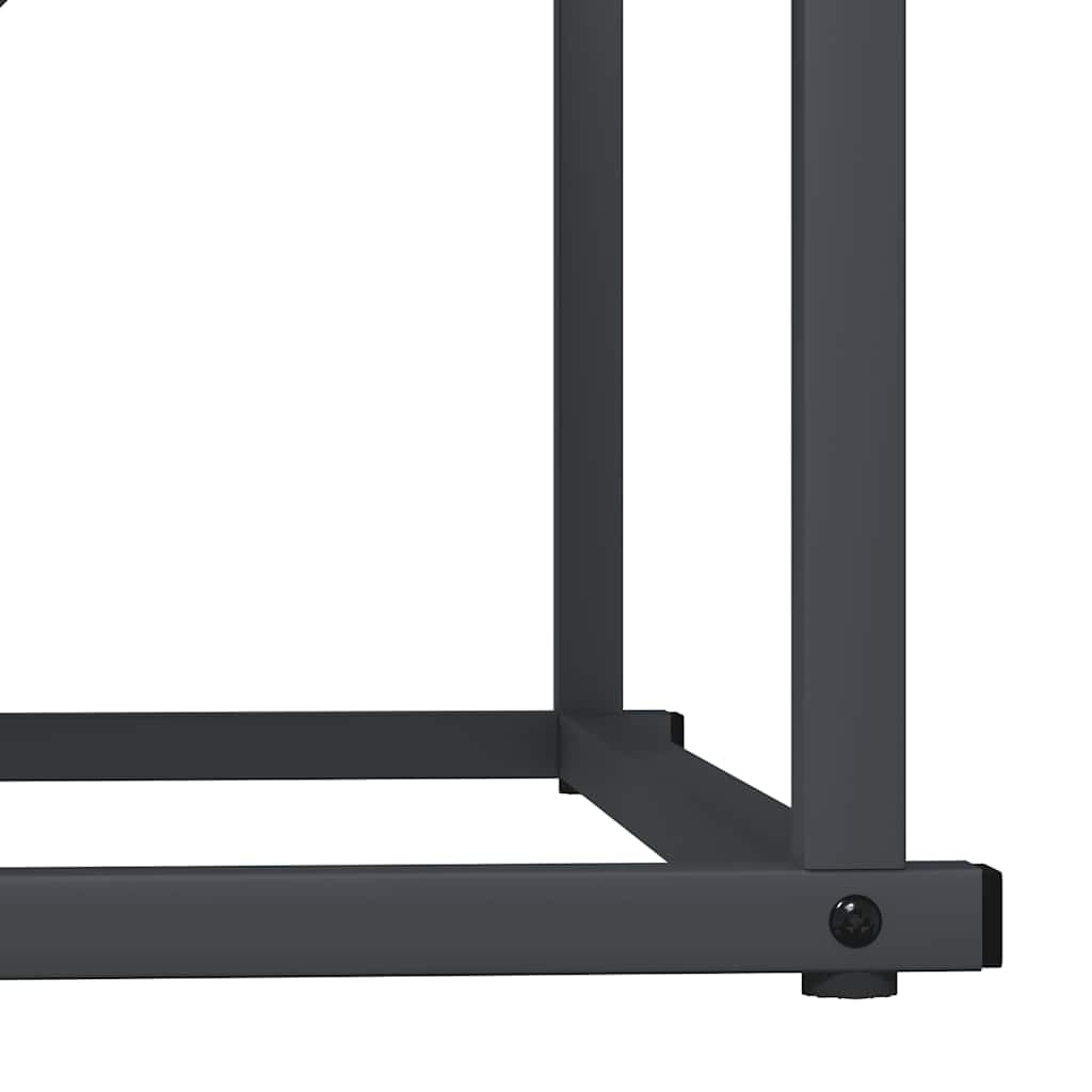 Gecheer Rastrelliera per Legna da Ardere Antracite 70x43x34,5 cm,Portalegna,Porta Legna,Legnaia da Esterno,Scaffale Portalegna,Scaffale per Legna da ardere,Portalegna da Interno,P864175