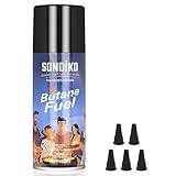 Sondiko Butane Refill, Premium Butane Fuel Canister 100ml, Premium Quality Fuel for Jet Flame Lighters and Torches