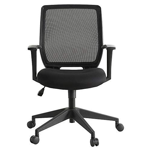 Black Friday - 60% OFF Lorell LLR84868 Executive Mid-Back Work Chair 2.6" Height X 62.5" Width X 26.8" Length Black