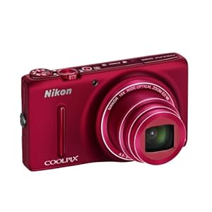 Nikon Coolpix S9400 Digitalkamera (18 Megapixel, 18-Fach Opt. Zoom, 7,6 cm (3 Zoll) OLED-Display, Bildstabilisator) rot