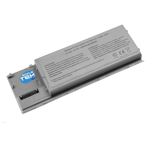 Batterie 4400mAh pour travailler dans le train avec Dell D630